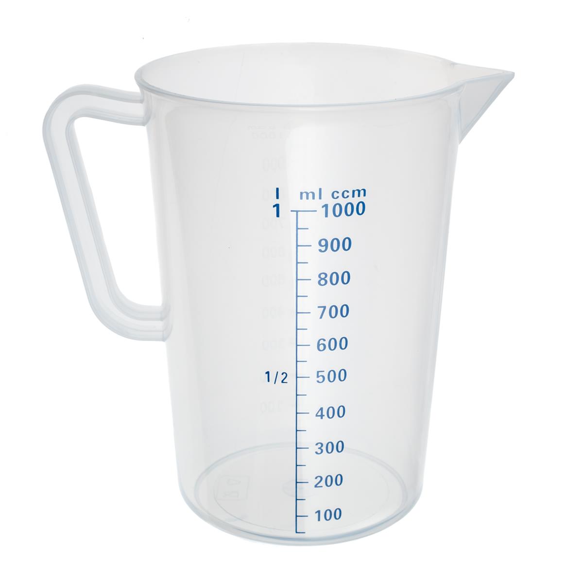 Messbecher, transparent