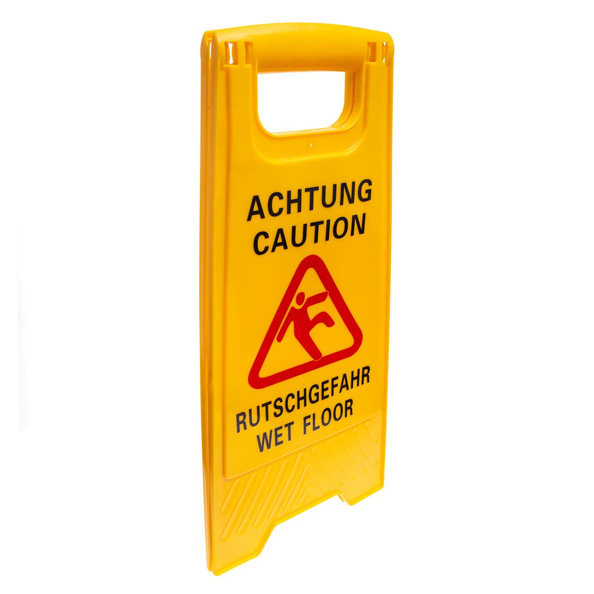 Warnaufsteller zusammengeklappt