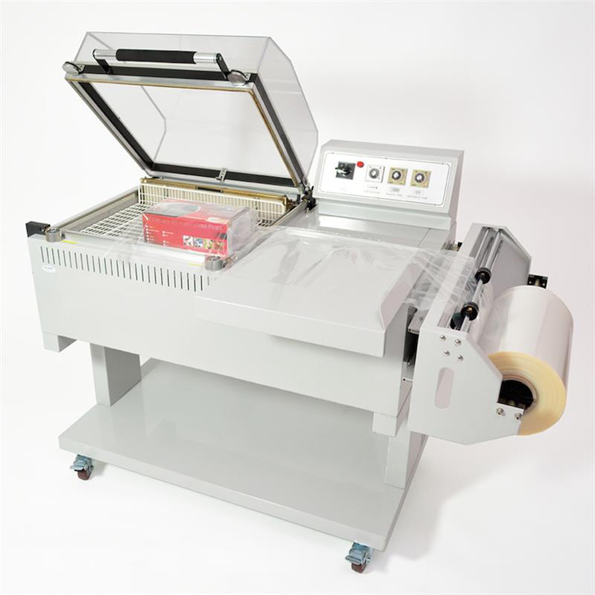 Schrumpfhaubenmaschine 5540 mit Musterverpackung