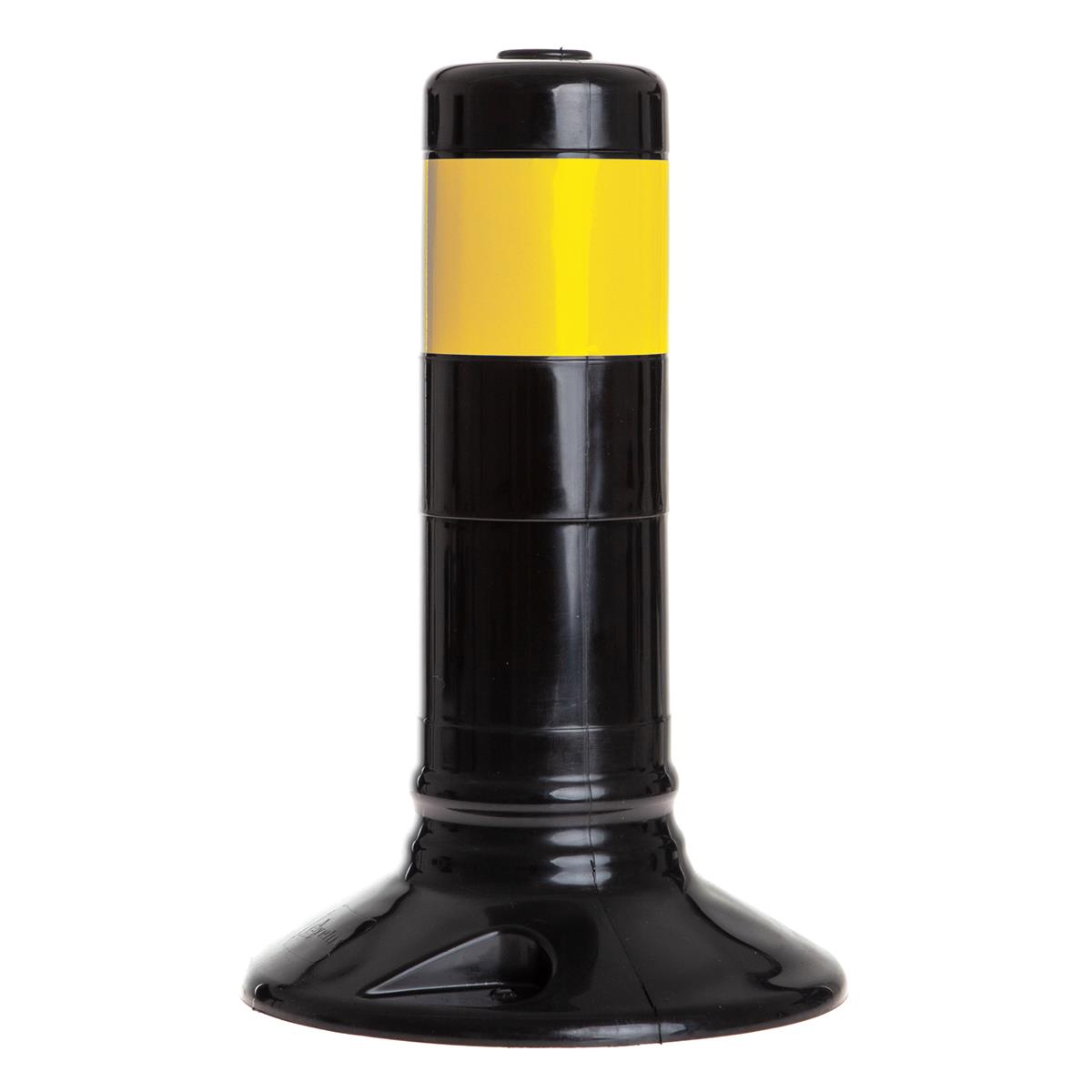 Leitpoller Flexipfosten, schwarz-gelb, 80 mm Durchmesser