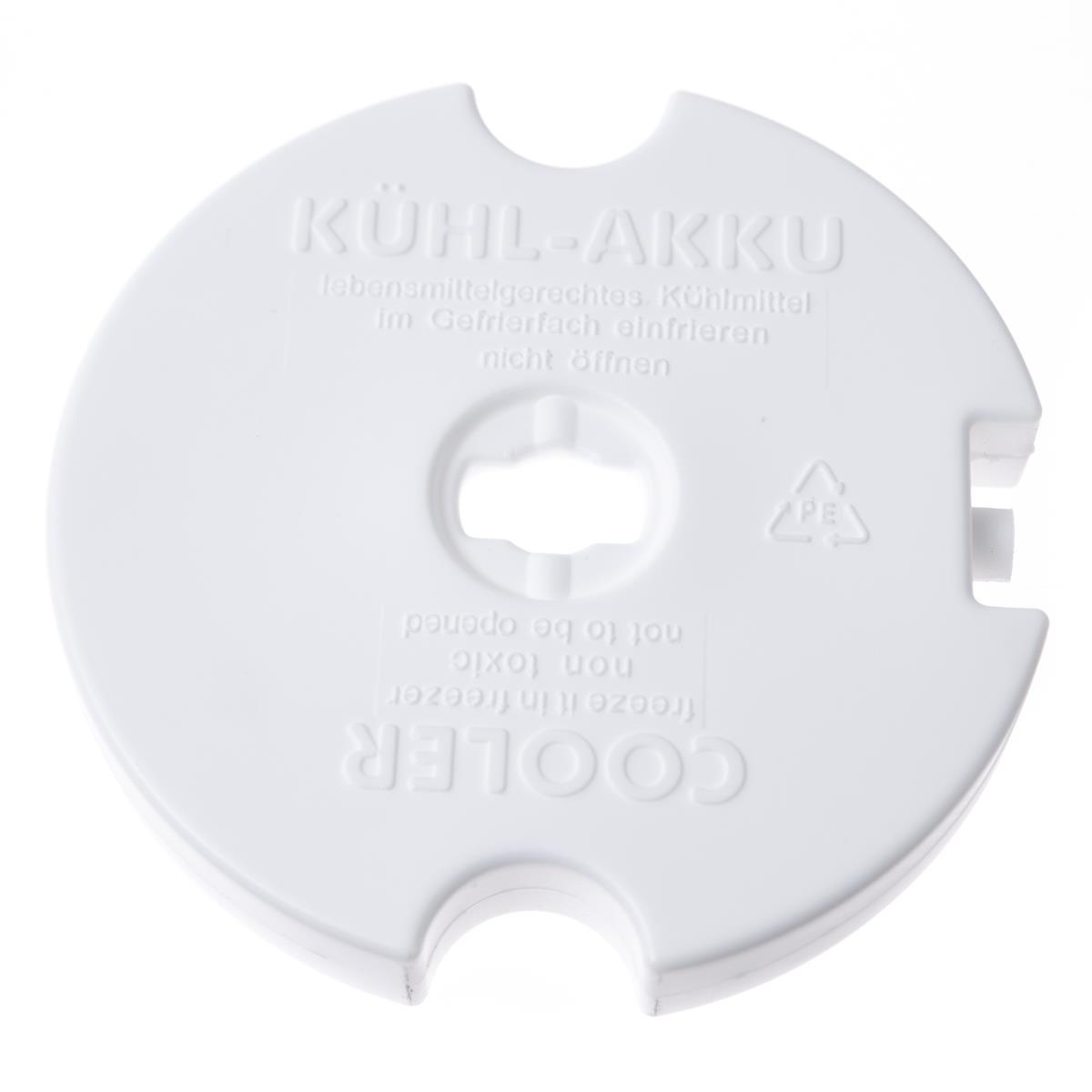 Kühlelement / Kühlakku rund, ca. Ø 15 cm, Höhe 2,5 cm