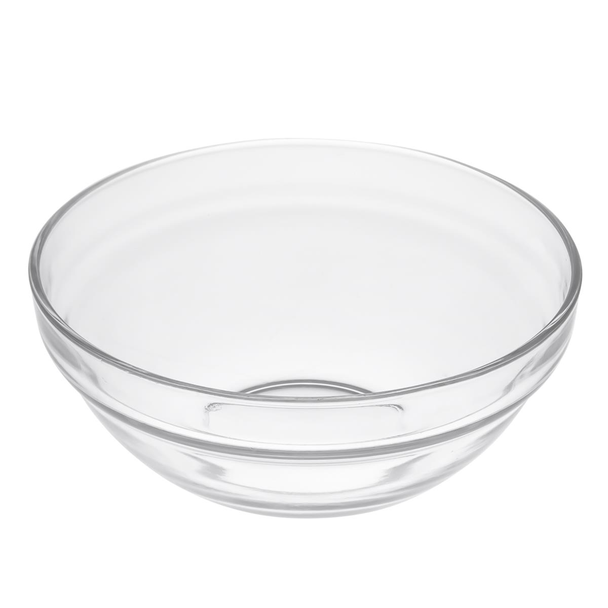 Glasschalen 3er Set Ø 17–20 cm, gehärtetes Glas, stapelbar, hitzebeständig, robust, transparent