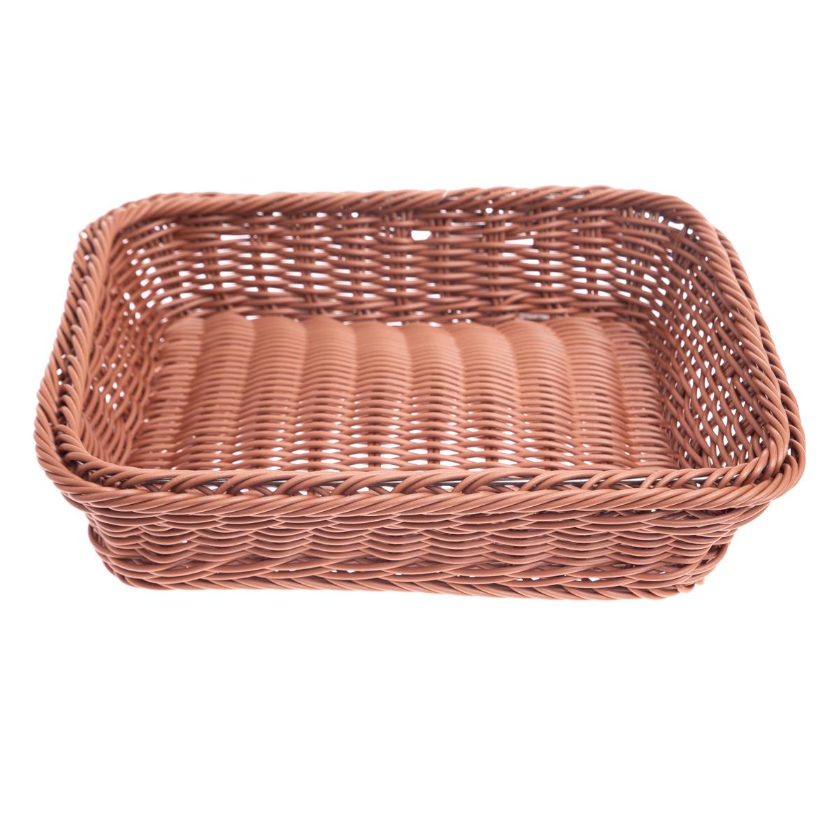 Buffetkorb-GN System, braun  6,5 cm hoch, 6 Größen