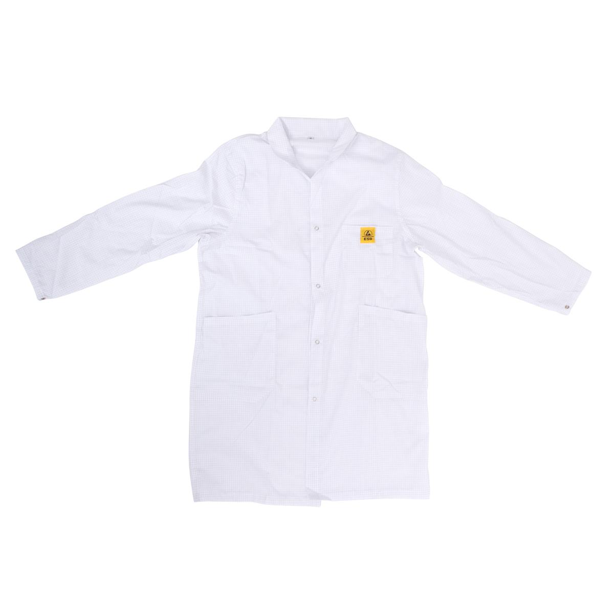 ESD Arbeitskittel, weiß, Komplett