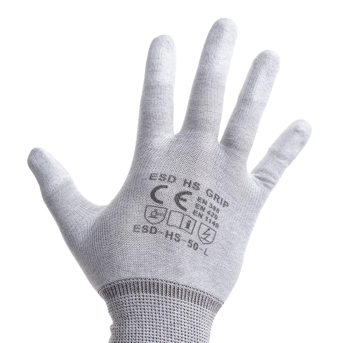 ESD Handschuhe Mischgewebe rechts
