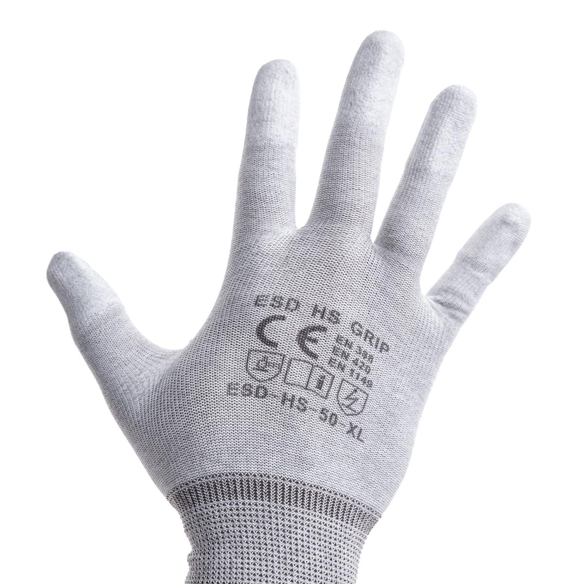 ESD Handschuhe Mischgewebe rechts