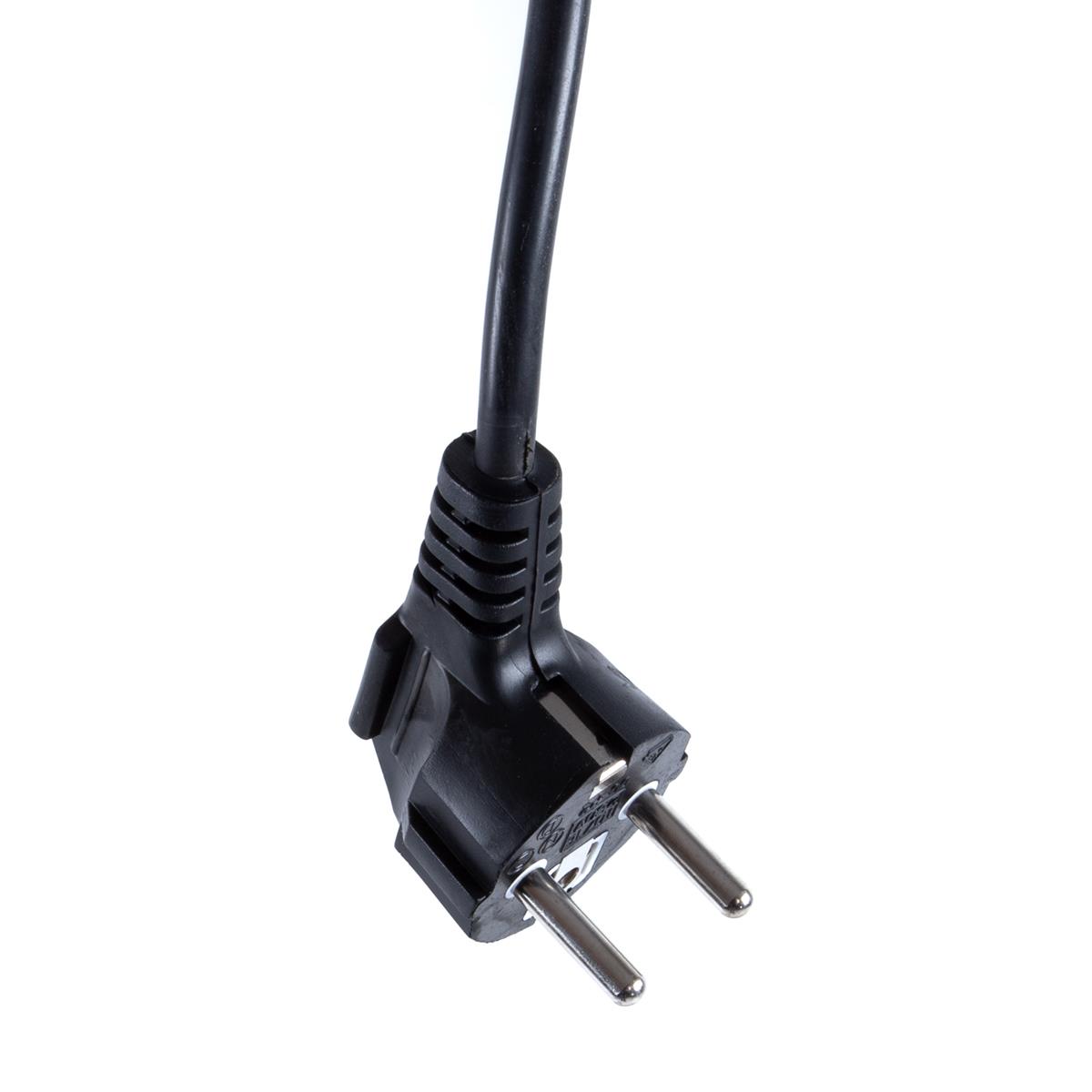 Schuko Stecker vom Tisch-Schrumpfsystem