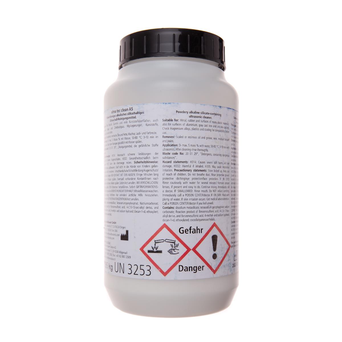 elma tec clean A5 Etikett Rückseite