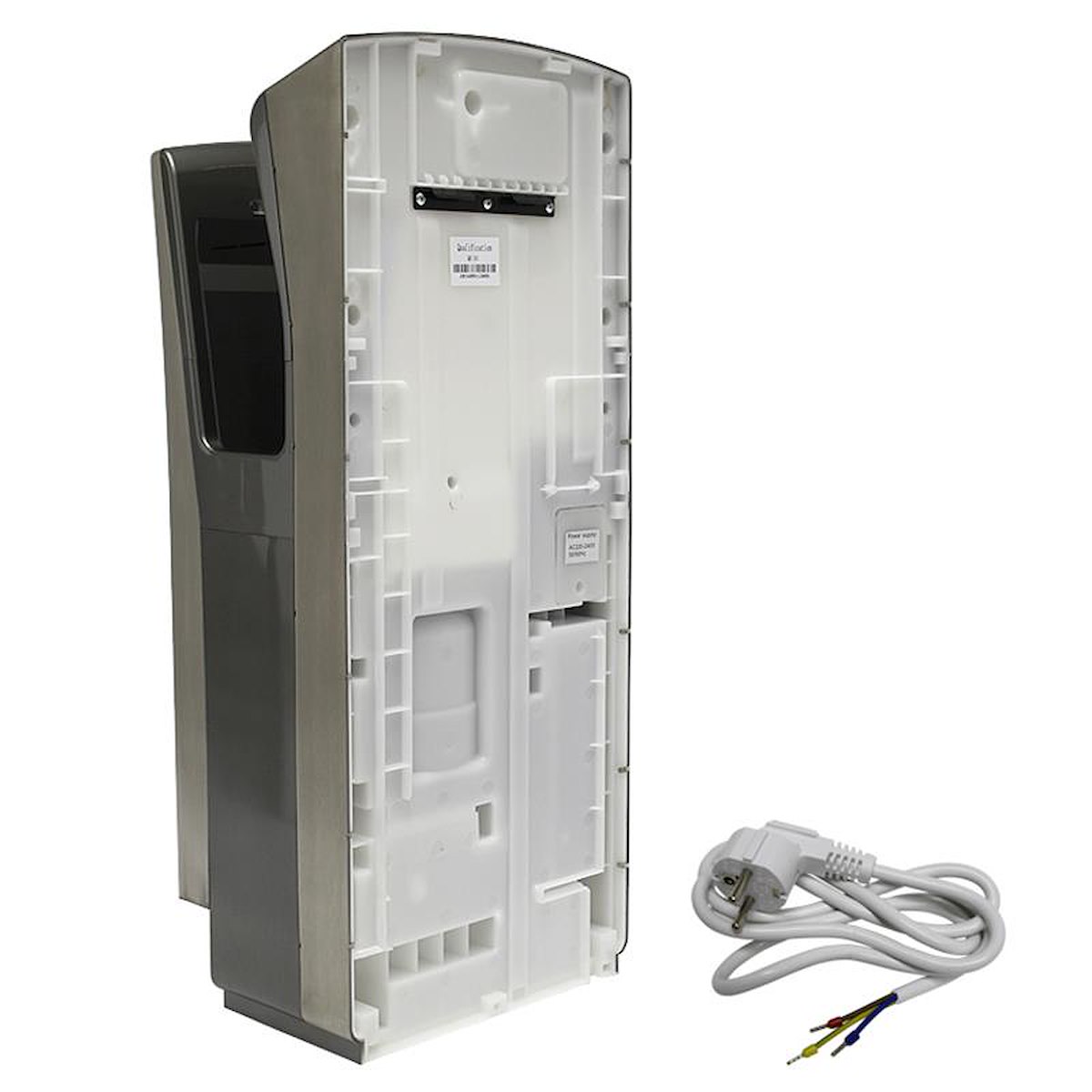 Händetrockner Rückseite mit Stecker