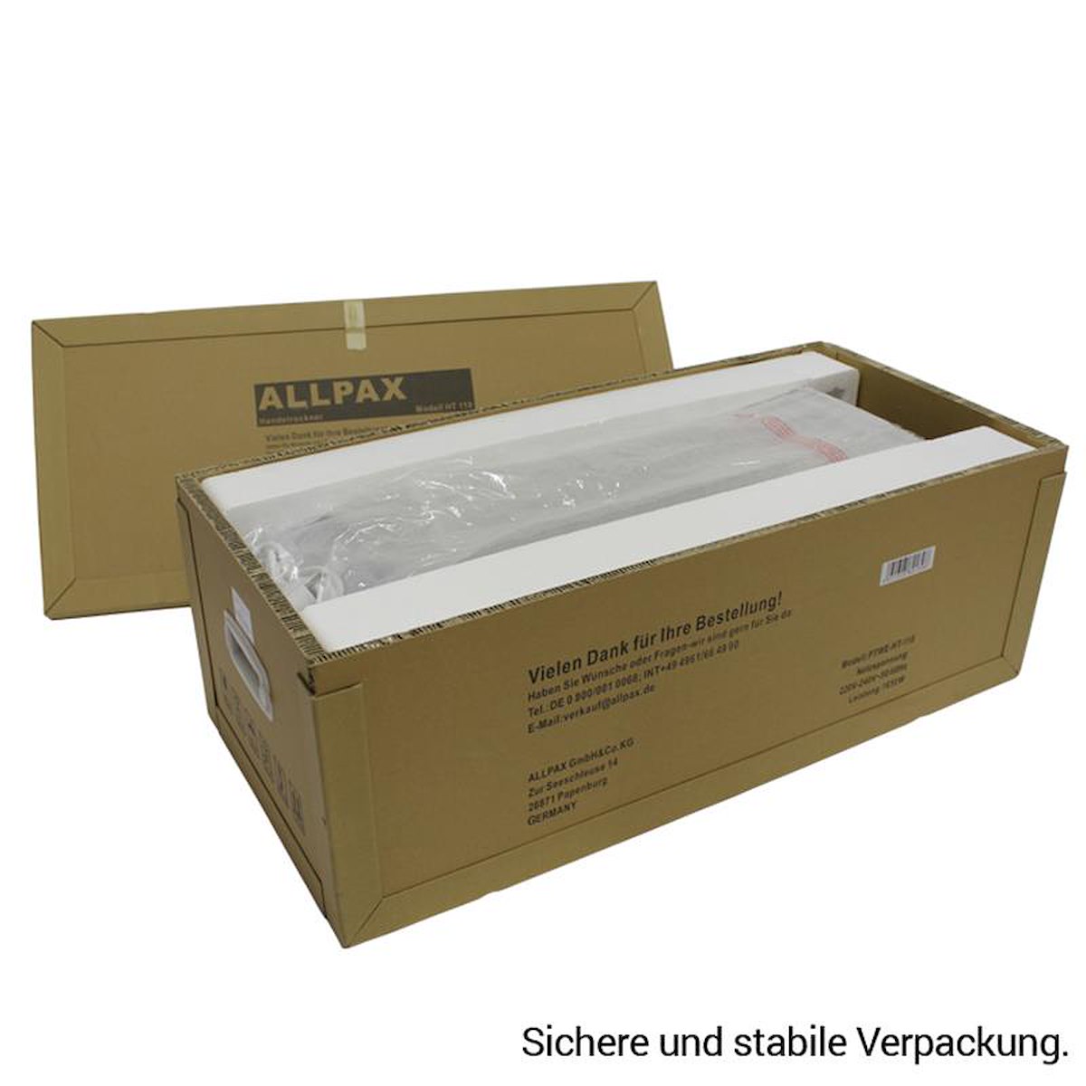Händetrockner Muster Verpackung
