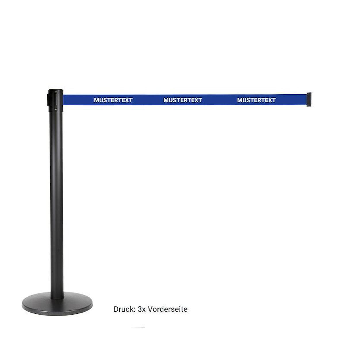 Aufdruck für Zugband: Text, 1-farbig, 40 cm