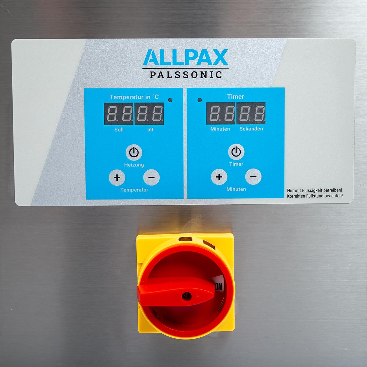 Ultraschallreiniger Bedienfeld