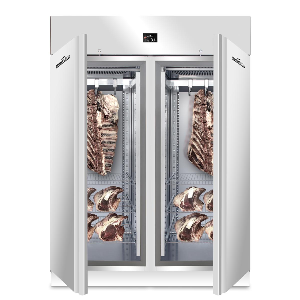 Fleischreifeschrank geöffnet Muster