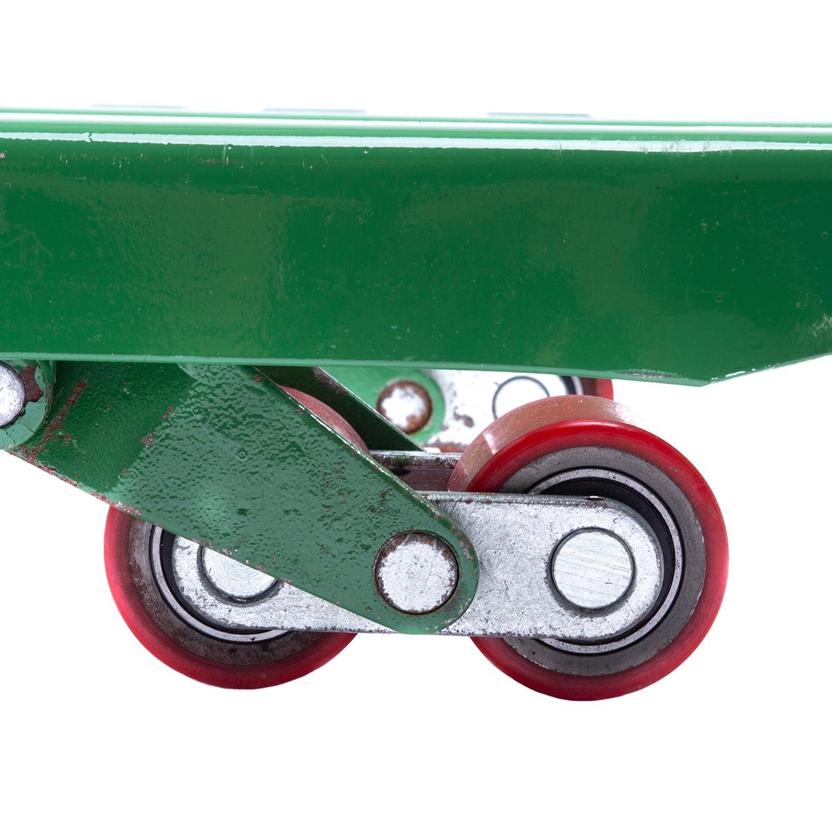 Hubwagen Rollen hinten