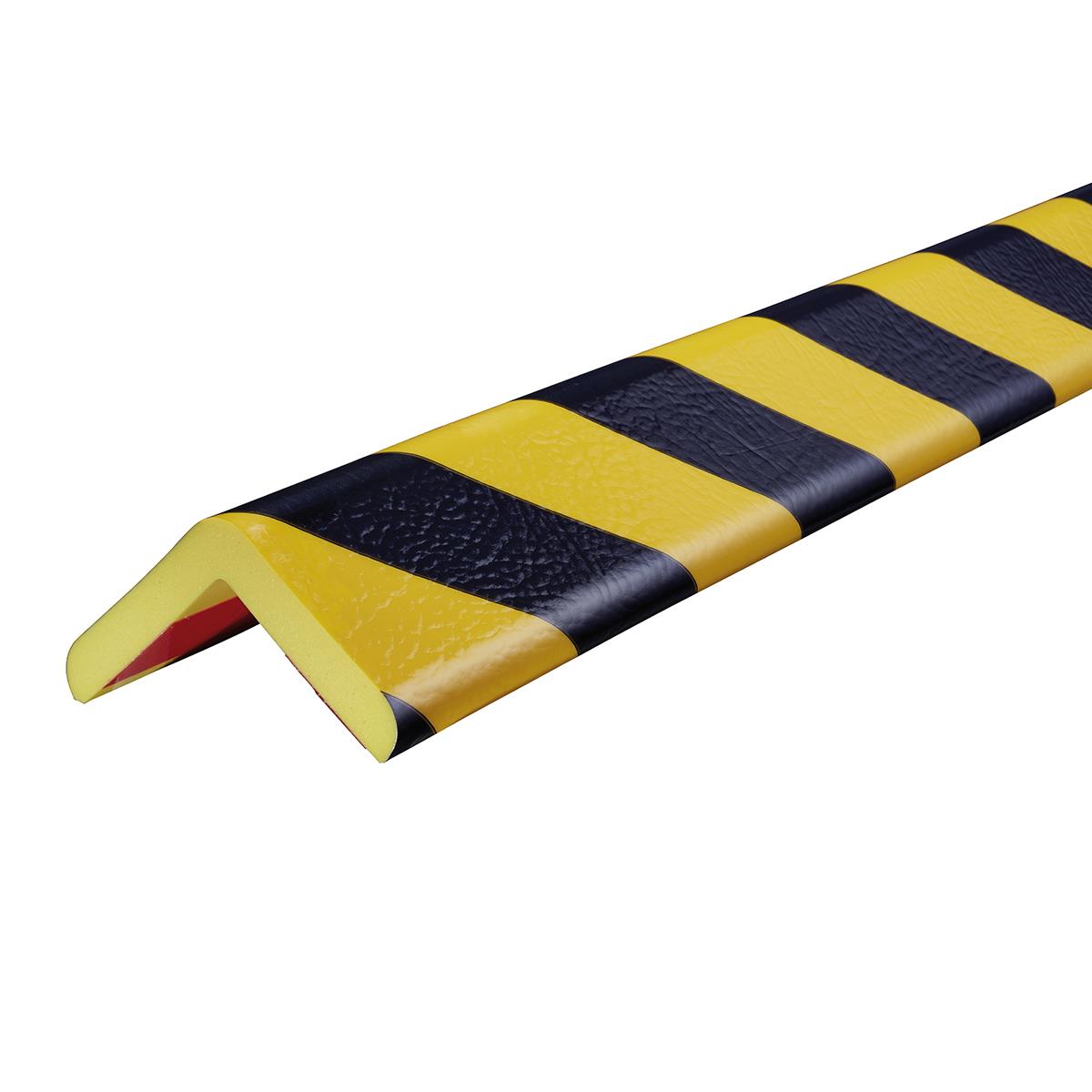 Knuffi Eckschutz Typ H+ Schaumstoff flach 1m Neon / Reflex, gelb schwarz, rot weiß, schwarz PU Schaum flexibel – Eckschutzprofil
