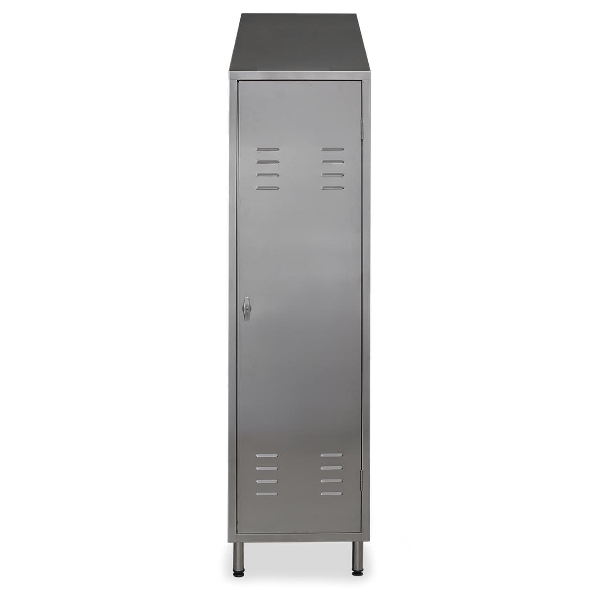 Edelstahlschrank geschlossen
