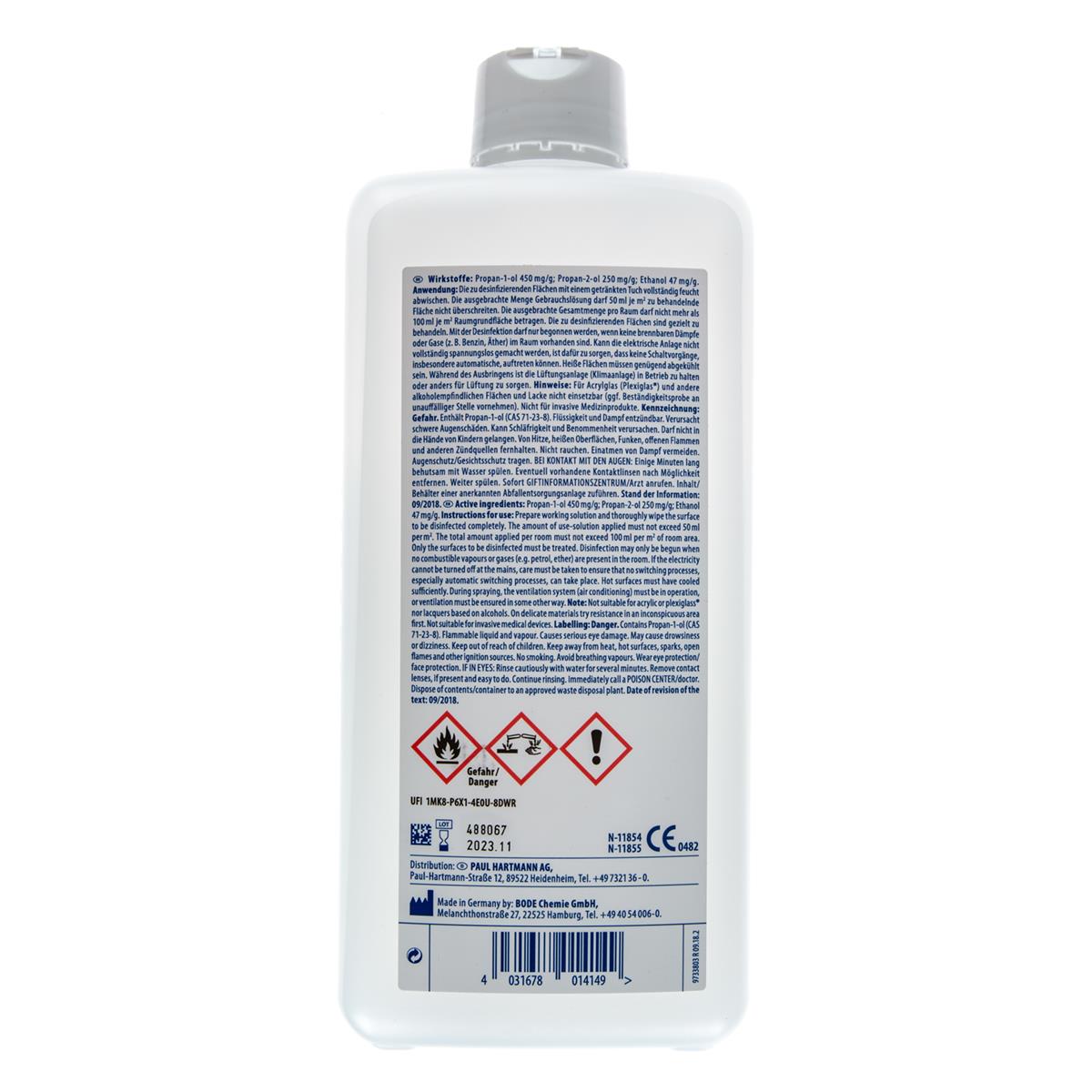 Bacillol Etikett Rückseite
