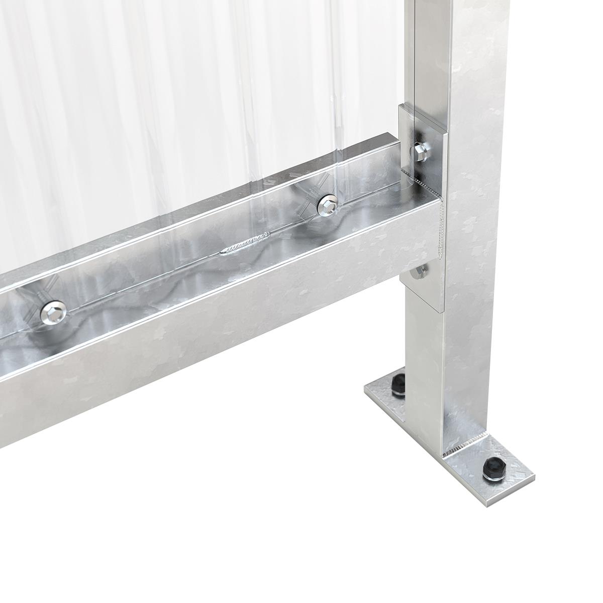 Raucherunterstand / Wartehalle Maxi 2,96 x 1,58 x 2,36 m