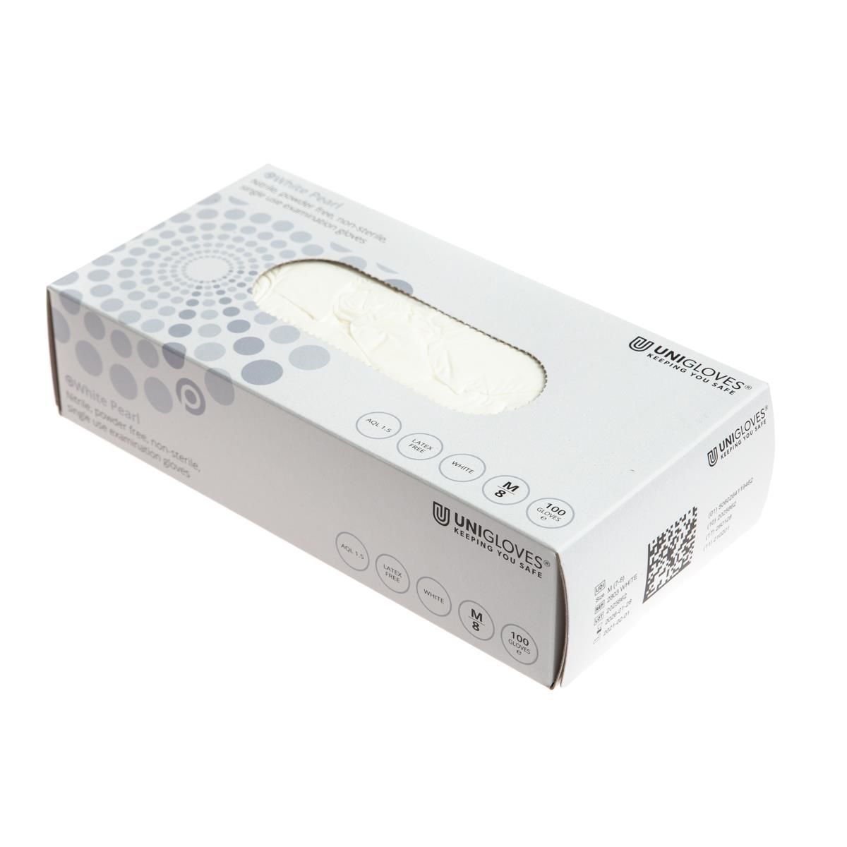 Handschuhpackung geöffnet