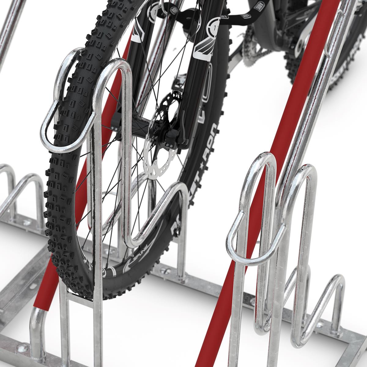 Fahrradständer / Anlehnparker, 6 Einstellplätze