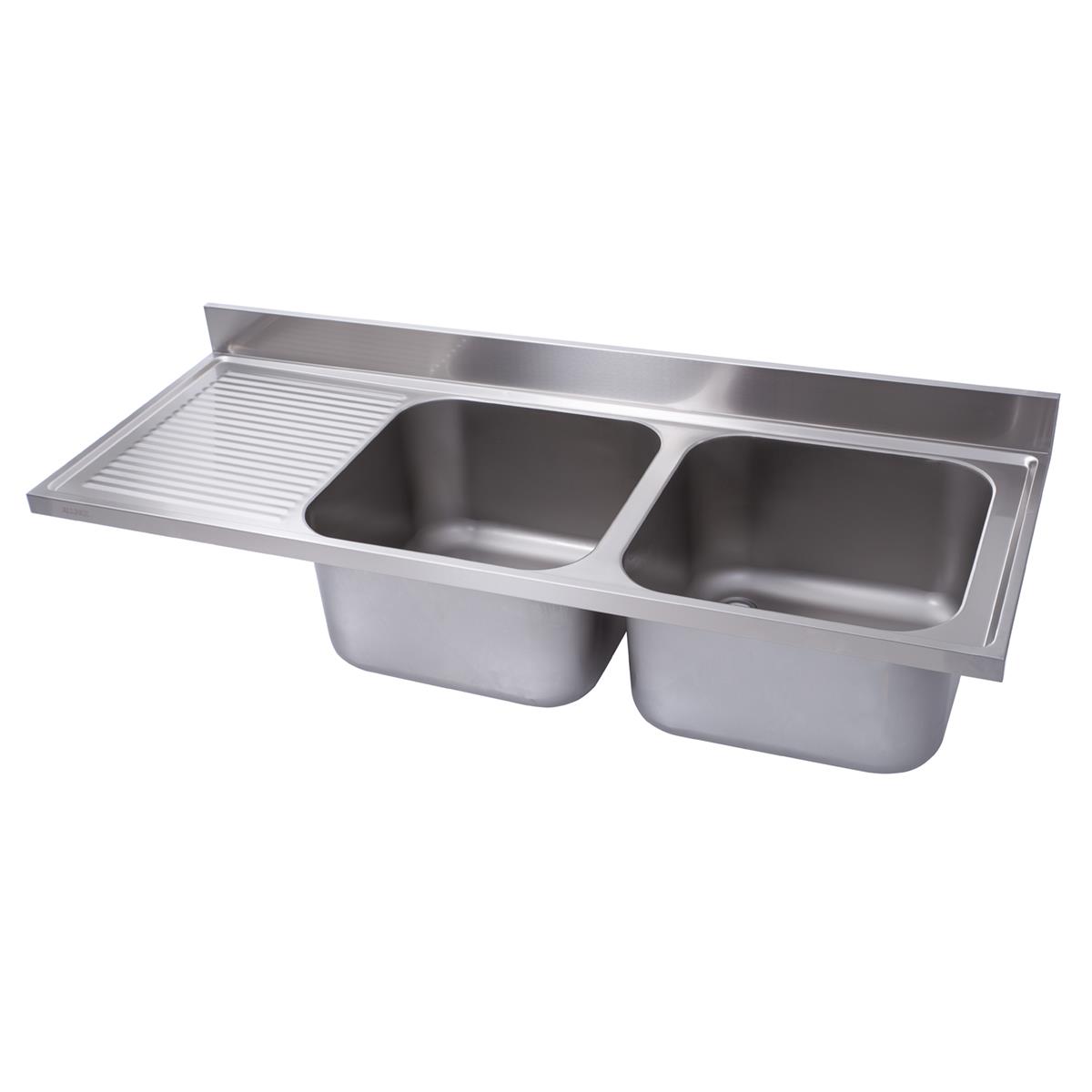 Spülabdeckung, 2 Becken rechts