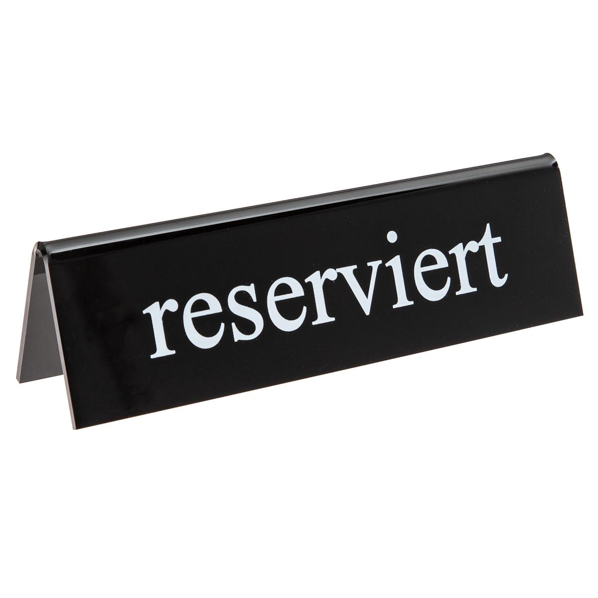 Tischschild reserviert