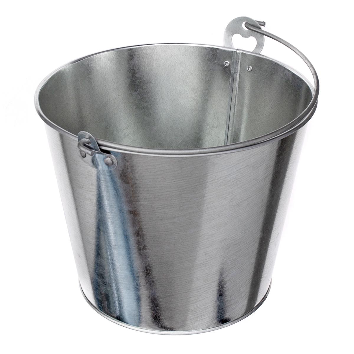 HENDI Biereimer ø 23 x 18 cm Stahlblech verzinkt galvanisiert, Eimer mit Flaschenöffner