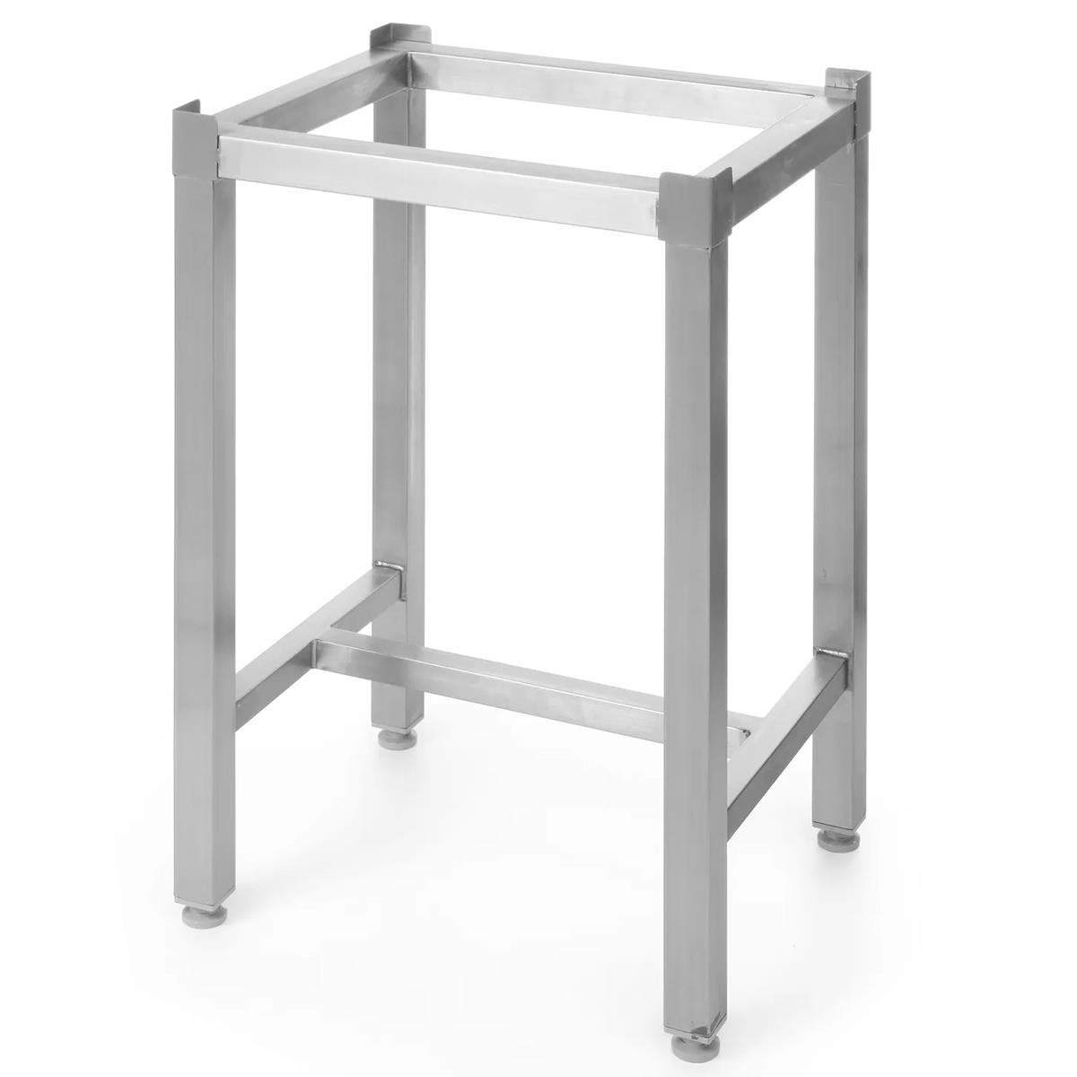 HENDI Untergestell für Hackblock 50 x 40 x 75 cm Edelstahl für Metzgerblock, Gastro Fleischerei