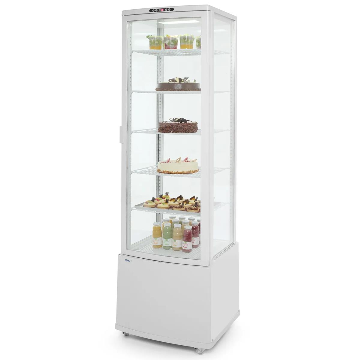 Hendi XL Kuchenvitrine 270 Liter weiß