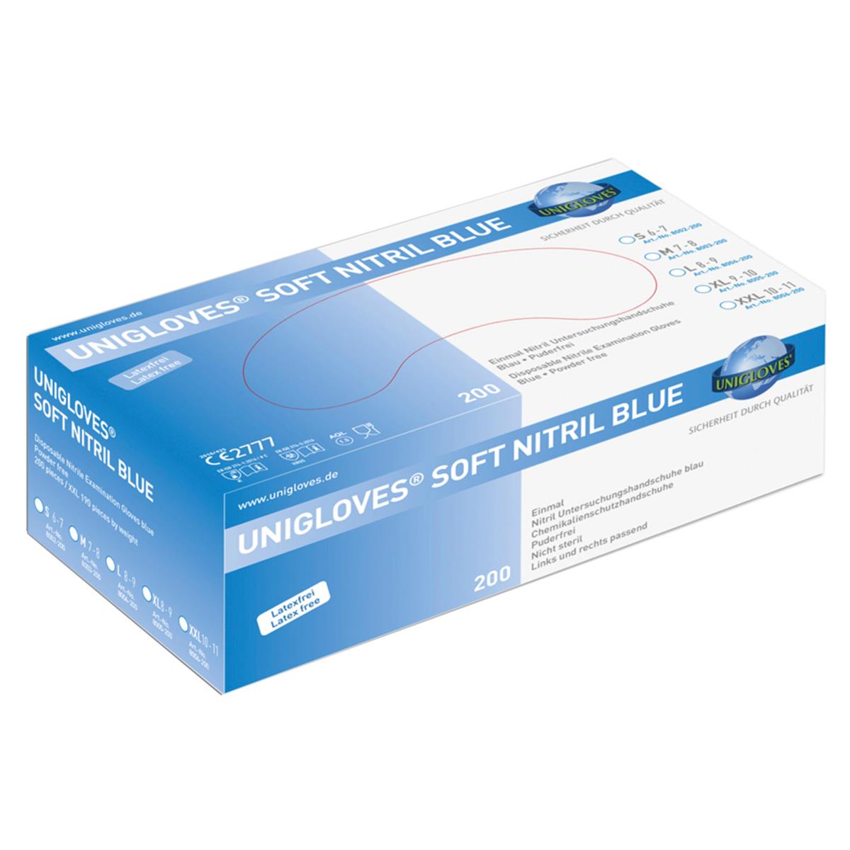 Nitril Handschuhe in Blau