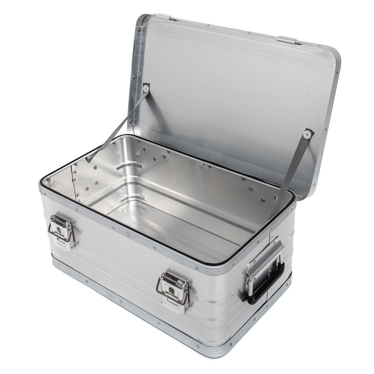 Aluminium Box geöffnet