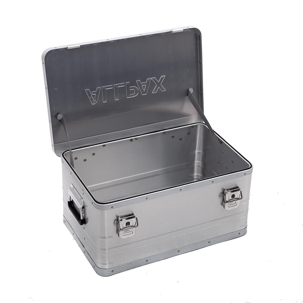 Aluminium Box geöffnet