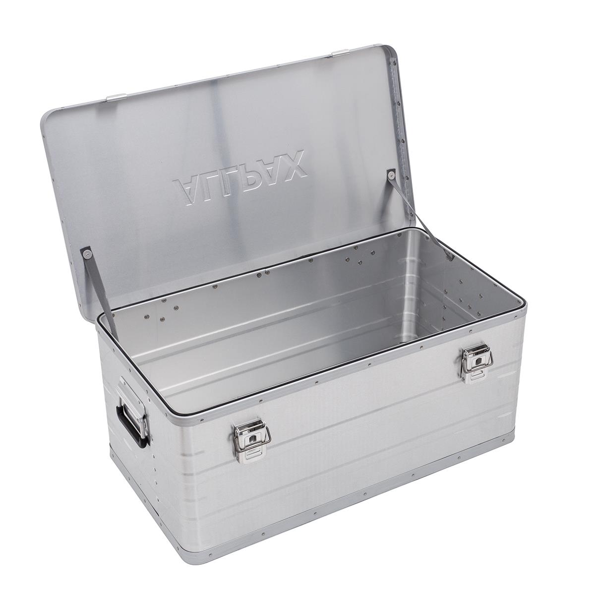 Alu Transportbox geöffnet