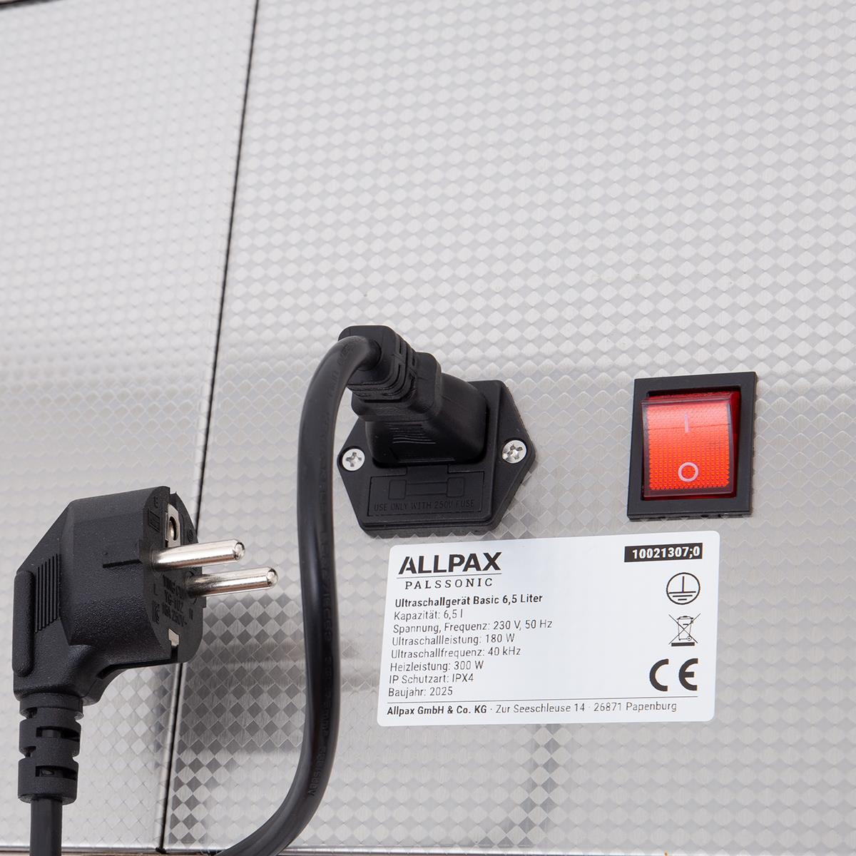 Ultraschallreiniger Stecker und Anschluss
