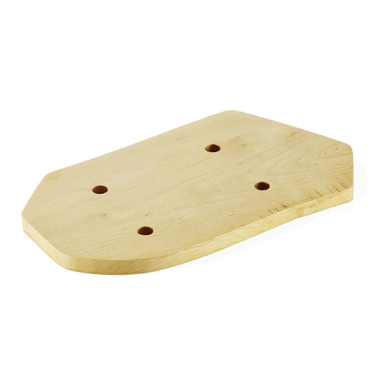 Holzuntersetzer mit Aussparungen Durchmesser oben 18 x 4,5 cm Bambus Kork Holz Vollweide, Untersetzer