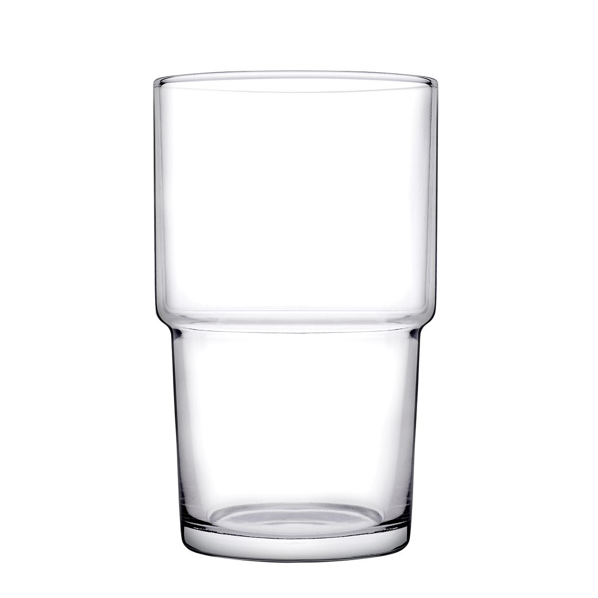 Longdrinkgläser Hill 440 ml - 12er Set - Ø 8 x 13,2 cm - stapelbar, Longdrinkglas