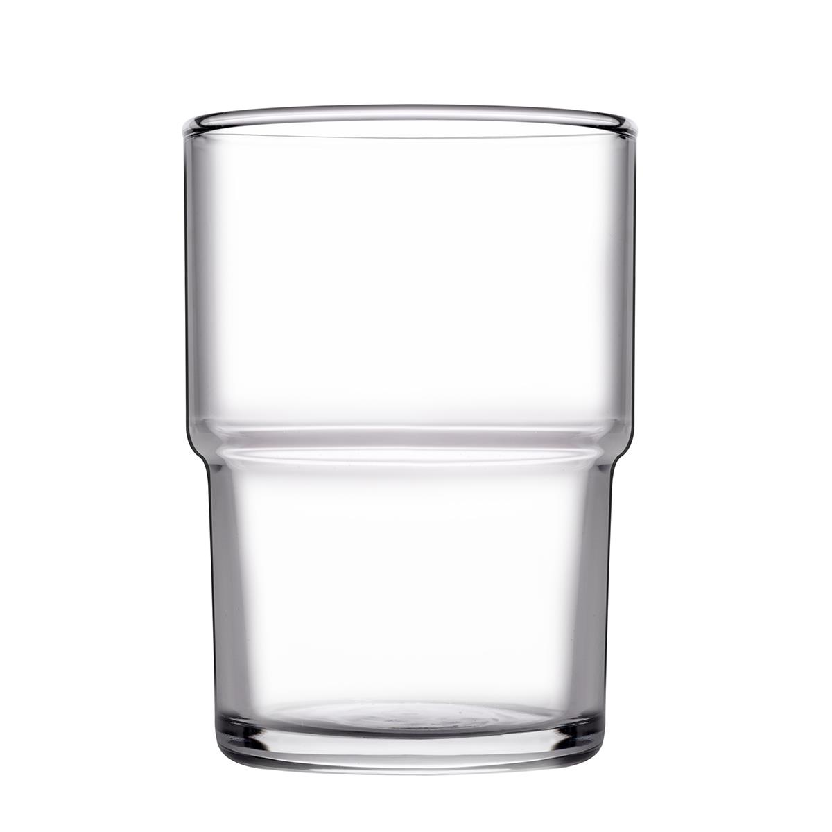 Wassergläser Hill 200 ml - 12er Set - Ø 6,5 x 9,2 cm - stapelbar - spülmaschinengeeignet, Wasserglas