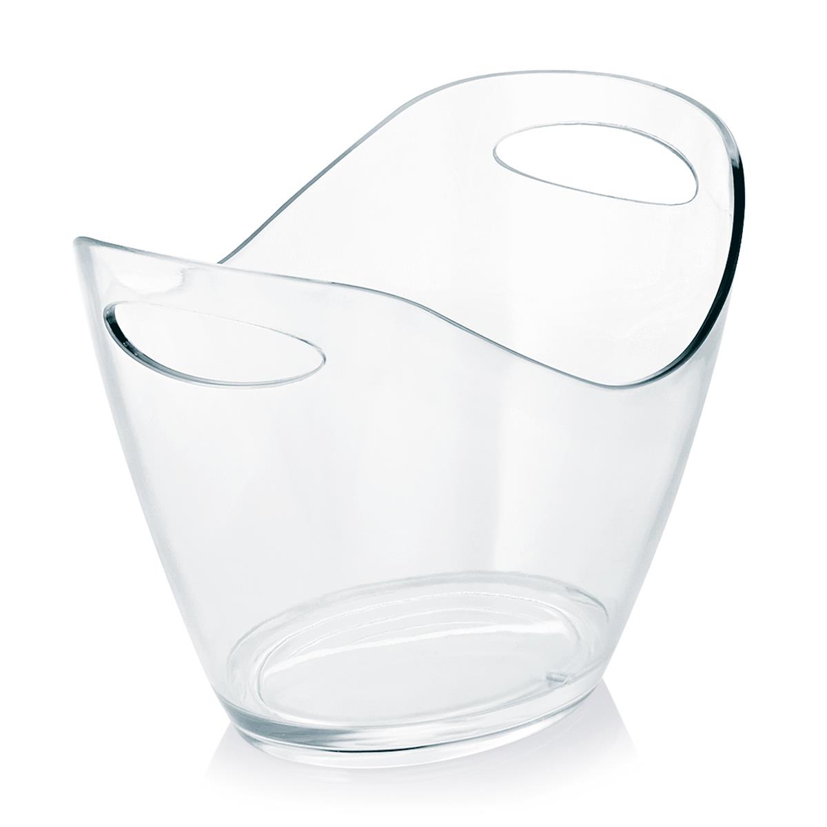 Sektkühler Kunststoff 3 l 27 x 21 x 20 cm transparent, Champagnerkühler