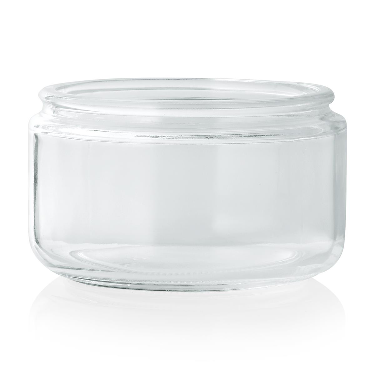 Ersatzbehälter für Parmesandose Glas mit Edelstahllöffel, Glas