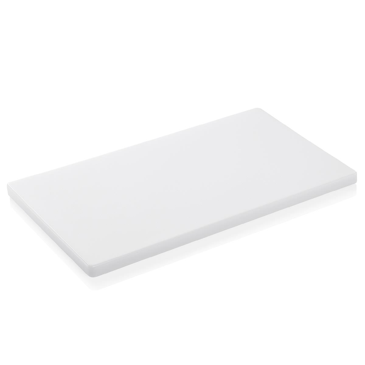 Schneidbrett Kunststoff 60 x 40 x 2 cm weiß HACCP, Schneidebrett