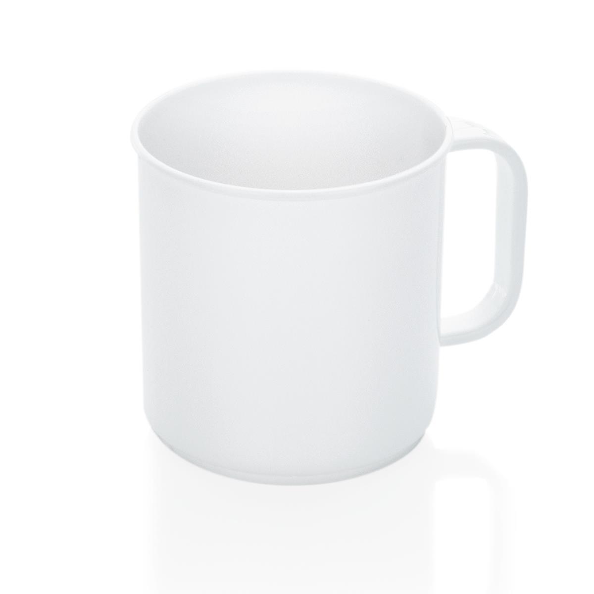 Kunststoffbecher weiß 300 ml, 6er Set