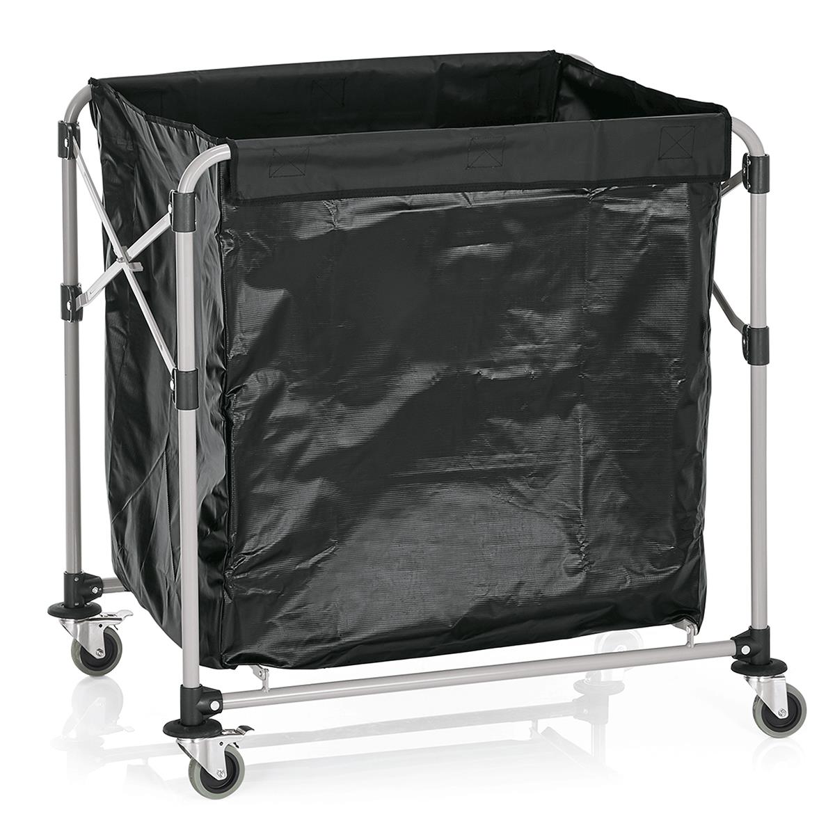 Wäschewagen 300 l 1 Wäschesack 89,5 x 66 x 86 cm Vinyl Eisen 4 Rollen