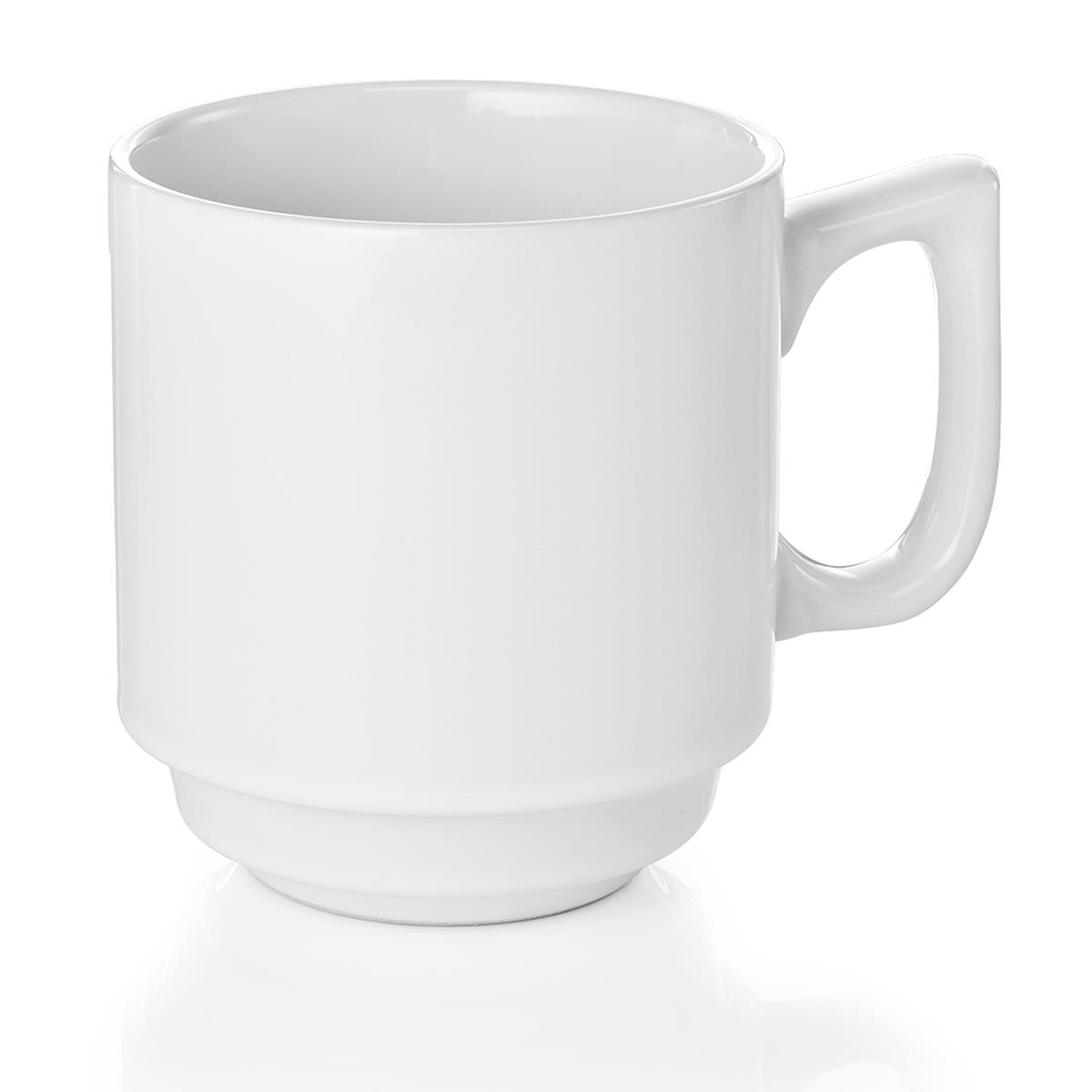Großansicht der Bildergalerie Porzellanbecher 250 ml weiß, 6er Set