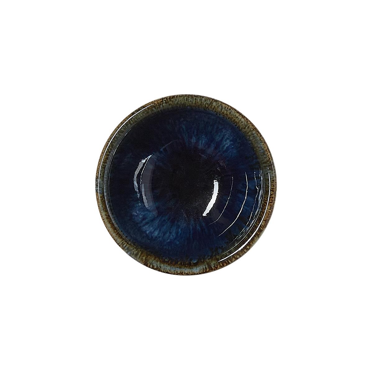 Schalen Set Porzellan rund 6 Stk. weiß blau ? 8 x 3,5 cm ? 10 x 4,5 cm mikrowellengeeignet spülmaschinengeeignet, Schüssel Set