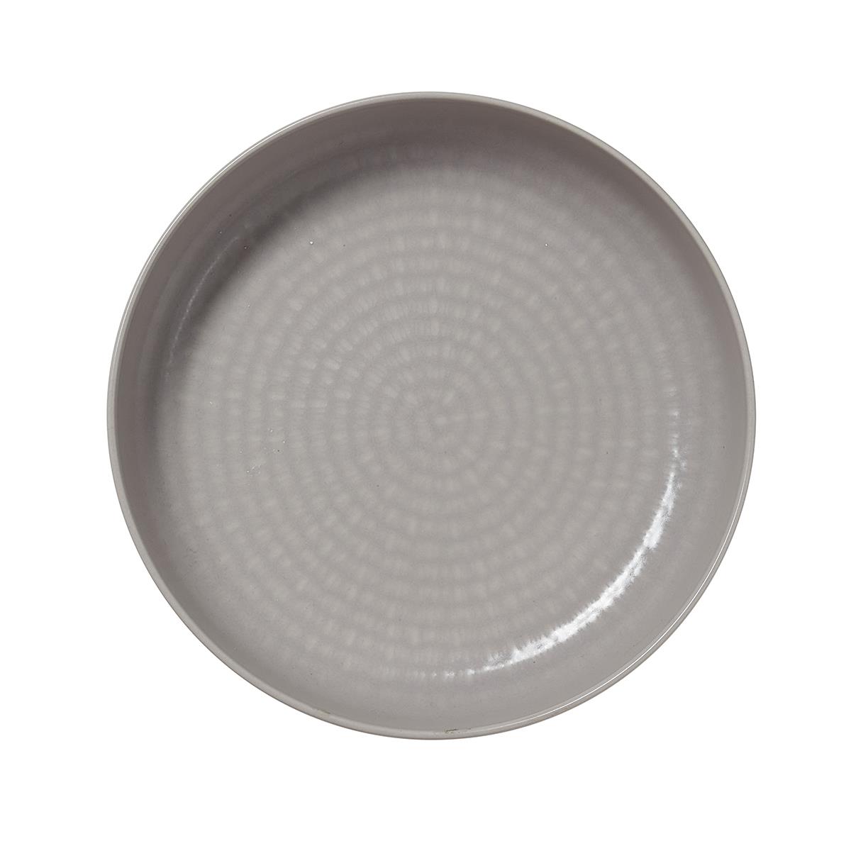 Schalen Set Porzellan in Grau 400 ml, Spiralmuster