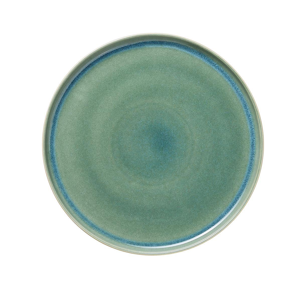 Teller Set Stoneware, 4-tlg., handmade, spülmaschinenfest, mikrowellen- & ofengeeignet, Made in Europe