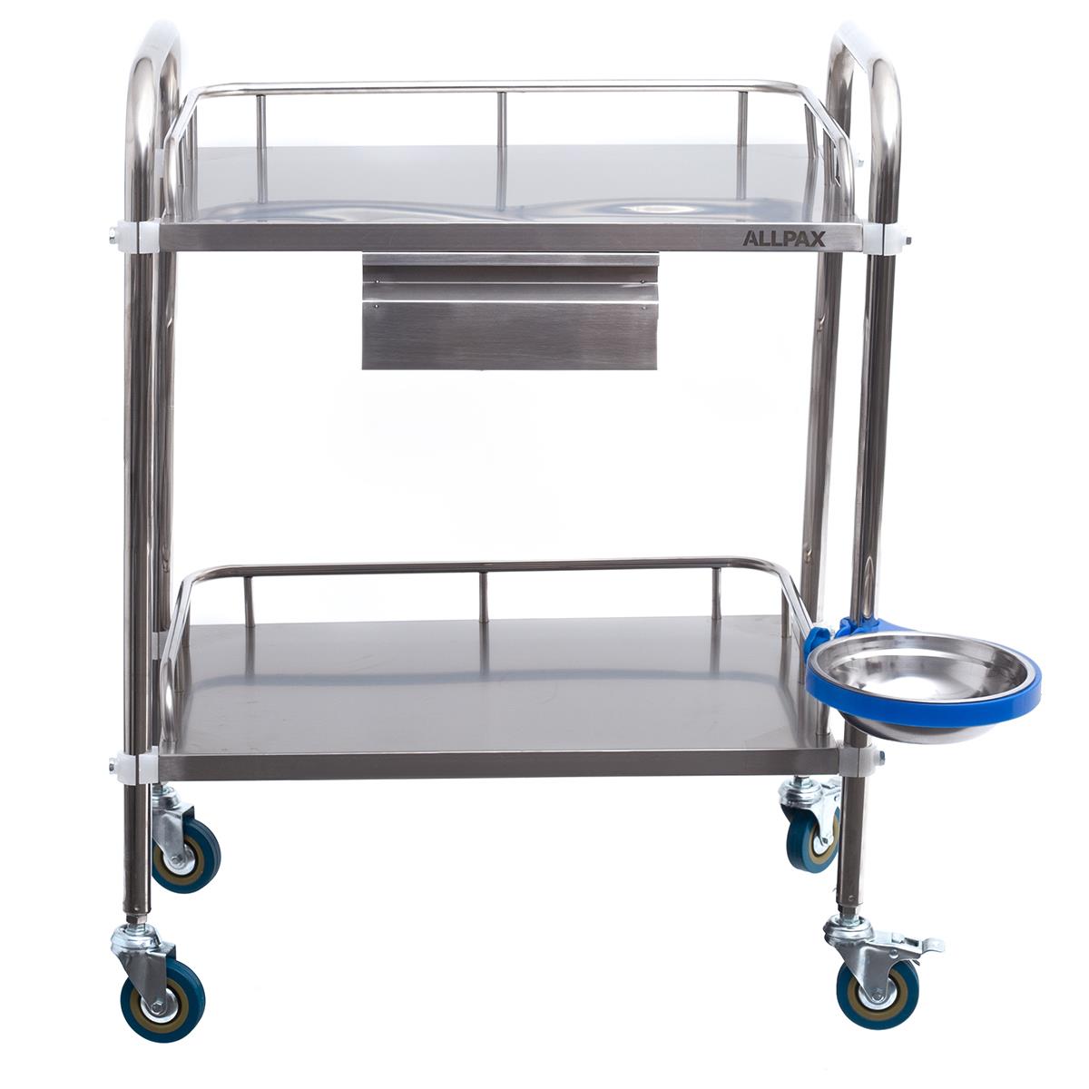Laborwagen mit 2 Ablagen und Schublade