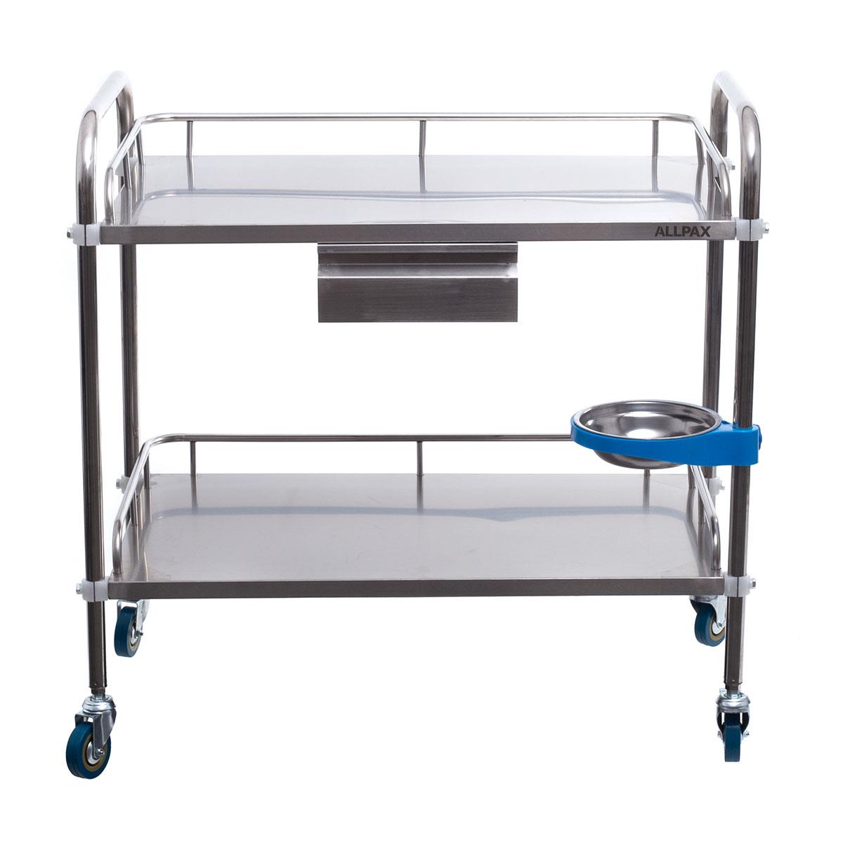 Laborwagen mit 2 Ablagen und  Schublade 80 x 48 x 86 cm
