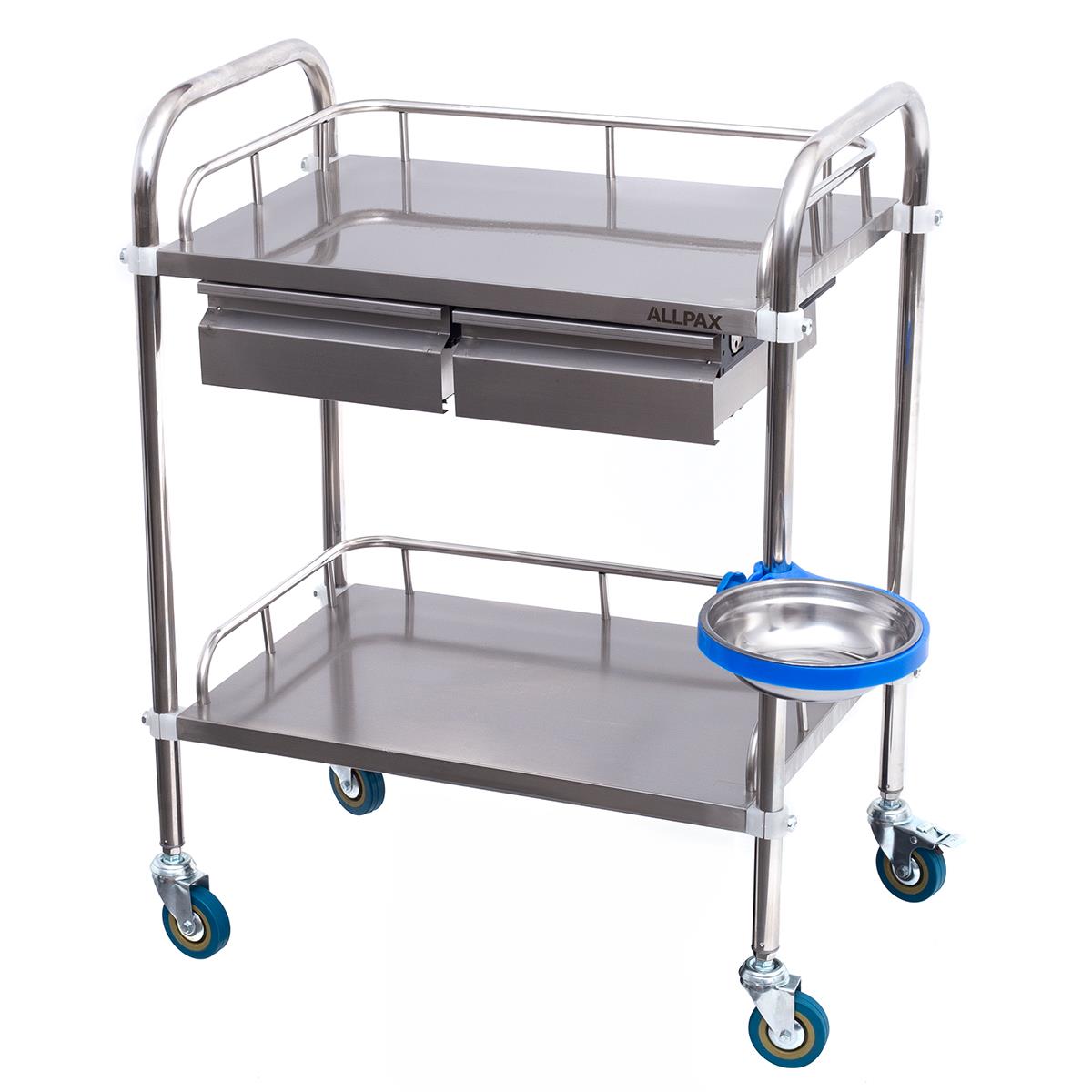 Laborwagen mit 2 Ablagen und 2 Schubladen