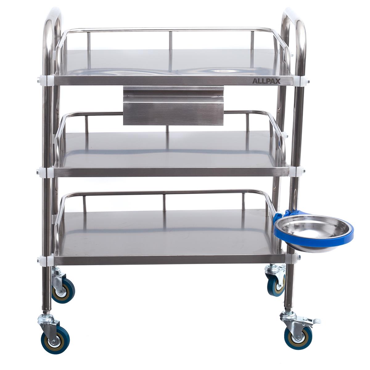 Laborwagen mit 3 Ablagen und Schublade 60 x 40 x 86 cm